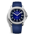 Montre Seiko Mod Aquanaut Bleu équipée du mouvement automatique Seiko NH35, avec un cadran noir texturé à motif quadrillé et un bracelet en caoutchouc bleu, pour une allure sobre, technique et contemporaine.