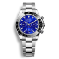 Seiko Mod Daytona cadran bleu chronographe mouvement Seiko VK63 boîtier acier 316L