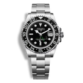 Montre Seiko Mod GMT Master II noire, mouvement automatique NH34, boîtier en acier 316L