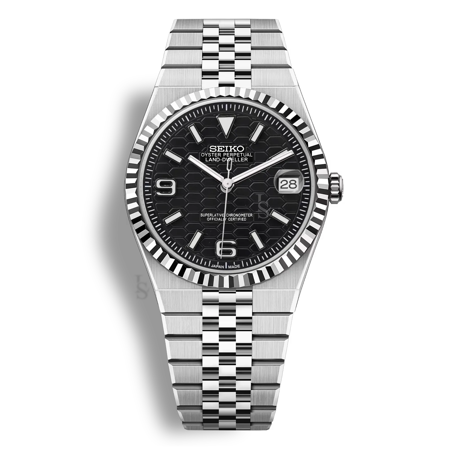 Montre Seiko Mod Land Dweller cadran noir élégant et mouvement automatique précis Seiko
