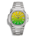 Montre Seiko Mod Nautilus cadran jaune vert (mangue), boîtier 41mm en acier inoxydable 316L et verre saphir