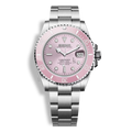 Montre Seiko Mod Submariner rose avec boîtier en acier inoxydable 316L, cadran luminescent, verre saphir et mouvement automatique Seiko NH35