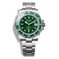 Montre Seiko Mod Submariner verte avec lunette tournante, cadran luminescent et mouvement automatique Seiko NH35